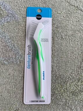 Publix Denture Brush with Deep Clean Pick